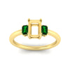 Load image into Gallery viewer, 0.25-ct-semi-mount-three-stone-emerald-engagement-ring-in-yellow-gold-fdenr9299smgemgrangle5-0.25ct-nl-yg.jpg