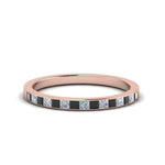 Load image into Gallery viewer, 0.25-ct.-princess-channel-wedding-band-with-black-diamond-in-14K-rose-gold-FD8382-0.25CTBGBLACK-NL-RG