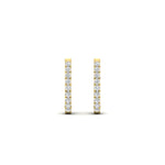 Load image into Gallery viewer, 0.25-diamond huggie earrings-in-yellow-gold-FDEAR11260ANGLE2-0.25-NL-YG