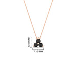 Load image into Gallery viewer, 0.30-carat-mini-3-stone-black-diamond-pendant-in-FDPD1129GBLACK-0.30CT-NL-RG