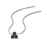 Load image into Gallery viewer, 0.30-carat-mini-3-stone-black-diamond-pendant-in-FDPD1129GBLACK-0.30CT-NL-WG