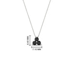 Load image into Gallery viewer, 0.30-carat-mini-3-stone-black-diamond-pendant-in-FDPD1129GBLACK-0.30CT-NL-WG