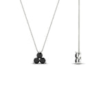 Load image into Gallery viewer, 0.30-carat-mini-3-stone-black-diamond-pendant-in-FDPD1129GBLACK-0.30CT-NL-WG