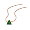 Load image into Gallery viewer, 0.30-carat-mini-3-stone-emerald-pendant-in-FDPD1129GEMGR-0.30CT-NL-RG