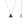 Load image into Gallery viewer, 0.30-carat-mini-3-stone-emerald-pendant-in-FDPD1129GEMGR-0.30CT-NL-WG