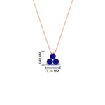 Load image into Gallery viewer, 0.30-carat-mini-3-stone-sapphire-pendant-in-FDPD1129GSABL-0.30CT-NL-RG