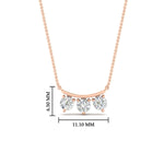 Load image into Gallery viewer, 0.30-ct-classic-trio-diamond-pendant-necklace-in-rose-gold-FDPD11416-NL-RG