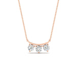 Load image into Gallery viewer, 0.30-ct-classic-trio-diamond-pendant-necklace-in-rose-gold-FDPD11416-NL-RG