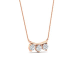 Load image into Gallery viewer, 0.30-ct-classic-trio-diamond-pendant-necklace-in-rose-gold-FDPD11416-NL-RG