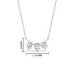 Load image into Gallery viewer, 0.30-ct-classic-trio-diamond-pendant-necklace-in-white-gold-FDPD11416-NL-WG