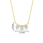 Load image into Gallery viewer, 0.30-ct-classic-trio-diamond-pendant-necklace-in-yellow-gold-FDPD11416-NL-YG