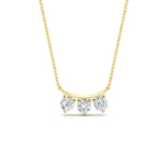 Load image into Gallery viewer, 0.30-ct-classic-trio-diamond-pendant-necklace-in-yellow-gold-FDPD11416-NL-YG