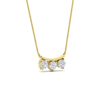 Load image into Gallery viewer, 0.30-ct-classic-trio-diamond-pendant-necklace-in-yellow-gold-FDPD11416-NL-YG
