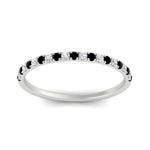 Load image into Gallery viewer, 0.30-ct-french-prong-eternity-black-diamond-ring-in-white-gold-FD8370GBLACKANGLE5-0.30CT-NL-WG.jpg