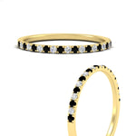 Load image into Gallery viewer, 0.30-ct-french-prong-eternity-black-diamond-ring-in-yellow-gold-FD8370GBLACKANGLE3-0.30CT-NL-YG.jpg