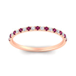 Load image into Gallery viewer, 0.30-ct-french-prong-eternity-pink-sapphire-ring-in-rose-gold-FD8370GSADRPIANGLE5-0.30CT-NL-RG.jpg