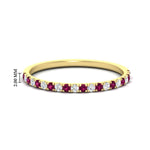 Load image into Gallery viewer, 0.30-ct-french-prong-eternity-pink-sapphire-ring-in-yellow-gold-FD8370GSADRPI-0.30CT-NL-YG-HW.jpg