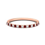 Load image into Gallery viewer, 0.30-ct-french-prong-eternity-ruby-ring-in-rose-gold-FD8370GRUDR-0.30CT-NL-RG.jpg