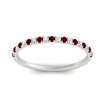 Load image into Gallery viewer, 0.30-ct-french-prong-eternity-ruby-ring-in-white-gold-FD8370GRUDRANGLE5-0.30CT-NL-WG.jpg