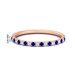 Load image into Gallery viewer, 0.30-ct-french-prong-eternity-sapphire-ring-in-rose-gold-FD8370GSABL-0.30CT-NL-RG-HW.jpg