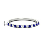 Load image into Gallery viewer, 0.30-ct-french-prong-eternity-sapphire-ring-in-white-gold-FD8370GSABL-0.30CT-NL-WG-HW.jpg