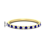 Load image into Gallery viewer, 0.30-ct-french-prong-eternity-sapphire-ring-in-yellow-gold-FD8370GSABL-0.30CT-NL-YG-HW.jpg