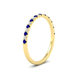 Load image into Gallery viewer, 0.30-ct-french-prong-eternity-sapphire-ring-in-yellow-gold-FD8370GSABLANGLE2-0.30CT-NL-YG.jpg