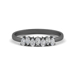 Load image into Gallery viewer, 0.35 Carat 7 Stone Wedding Band Diamond Teardrop