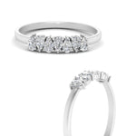 Load image into Gallery viewer, 0.35 Carat 7 Stone Wedding Band Diamond Teardrop