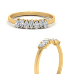 Load image into Gallery viewer, 0.35 Carat 7 Stone Wedding Band Diamond Teardrop