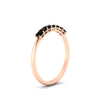 Load image into Gallery viewer, 0.35-ct.-septet-princess-cut-black-diamond-wedding-band-in-rose-gold-FDWB179PRGBLACKANGLE2-0.35CT-NL-RG