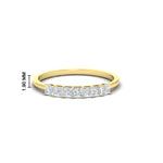Load image into Gallery viewer, Septet Princess Cut Wedding Band