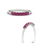 Load image into Gallery viewer, 0.35-ct.-septet-princess-cut-pink-sapphire-wedding-band-in-white-gold-FDWB179PRGSADRPIANGLE3-0.35CT-NL-WG