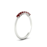 Load image into Gallery viewer, 0.35-ct.-septet-princess-cut-ruby-wedding-band-in-white-gold-FDWB179PRGRUDRANGLE2-0.35CT-NL-WG