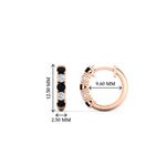 Load image into Gallery viewer, 0.50-carat-5-stone-black-diamond-huggie-hoop-earrings-in-rose-gold-FDEAR10773GBLACKANGLE1-NL-RG_226f8d1c-831e-49a9-84bd-ab487f8c6453