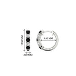Load image into Gallery viewer, 0.50-carat-5-stone-black-diamond-huggie-hoop-earrings-in-white-gold-FDEAR10773GBLACKANGLE1-NL-WG_d71124f5-8b34-408f-8133-8516b7e46063