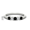 Load image into Gallery viewer, 0.50-carat-5-stone-diamond-and-black-diamond-basket-prong-wedding-anniversary-band-in-white-gold-FDENS141ROBGBLACKANGLE3-0.50CT-NL-WG