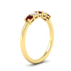 Load image into Gallery viewer, 0.50-carat-5-stone-diamond-and-ruby-basket-prong-wedding-anniversary-band-in-yellow-gold-FDENS141ROBGRUDRANGLE3-0.50CT-NL-YG