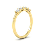 Load image into Gallery viewer, 0.50-carat-5-stone-diamond-basket-prong-wedding-anniversary-band-in-yellow-gold-FDENS141ROBANGLE3-0.50CT-NL-YG
