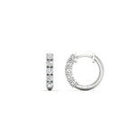 Load image into Gallery viewer, 0.50-carat-5-stone-diamond-huggie-hoop-earrings-in-white-gold-FDEAR10773ANGLE2-NL-WG