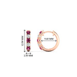 Load image into Gallery viewer, 0.50-carat-5-stone-pink-sapphire-huggie-hoop-earrings-in-rose-gold-FDEAR10773GSADRPIANGLE1-NL-RG_123cc34c-3ae2-47c9-8f74-a5537bf99e19