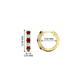 Load image into Gallery viewer, 0.50-carat-5-stone-ruby-huggie-hoop-earrings-in-yellow-gold-FDEAR10773GRUDRANGLE1-NL-YG_daf1d0fb-df53-479d-b18b-916b0150b0c6