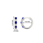 Load image into Gallery viewer, 0.50-carat-5-stone-sapphire-huggie-hoop-earrings-in-white-gold-FDEAR10773GSABLANGLE1-NL-WG_b52ceaae-f56a-4c0b-87df-d8bf2252de06