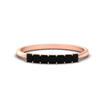 Load image into Gallery viewer, https://cdn.fascinatingdiamonds.com/FDWB179/0.50-carat-Princess-cut-7-stone-black-diamond-wedding-band-in-rose-gold-fdwb179prgblacksleep-0.50ct-nl-rg.jpg