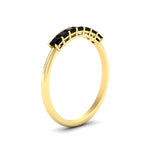 Load image into Gallery viewer, https://cdn.fascinatingdiamonds.com/FDWB179/0.50-carat-Princess-cut-7-stone-black-diamond-wedding-band-in-yellow-gold-fdwb179prgblackangle2-0.50ct-nl-yg.jpg