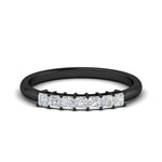 Load image into Gallery viewer, Half Carat Princess Cut 7 Stone Wedding Band