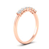 Load image into Gallery viewer, 0.50-carat-Princess-cut-7-stone-diamond-wedding-band-in-rose-gold-fdwb8008prangle2-0.50ct-nl-rg.jpg