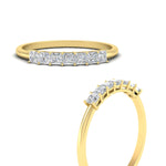 Load image into Gallery viewer, https://cdn.fascinatingdiamonds.com/FDWB179/0.50-carat-Princess-cut-7-stone-diamond-wedding-band-in-yellow-gold-fdwb179prangle3-0.50ct-nl-yg.jpg