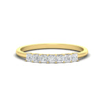 Load image into Gallery viewer, https://cdn.fascinatingdiamonds.com/FDWB179/0.50-carat-Princess-cut-7-stone-diamond-wedding-band-in-yellow-gold-fdwb179prsleep-0.50ct-nl-yg.jpg