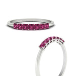Load image into Gallery viewer, https://cdn.fascinatingdiamonds.com/FDWB179/0.50-carat-Princess-cut-7-stone-pink-sapphire-wedding-band-in-white-gold-fdwb179prgsadrpiangle3-0.50ct-nl-wg.jpg